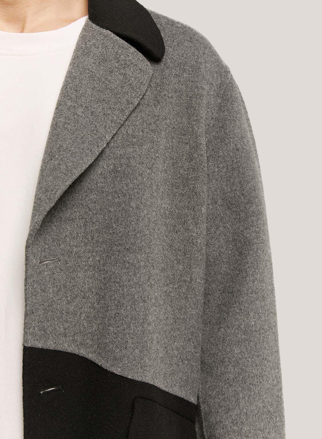 Paneled Pure Wool Coat image 3