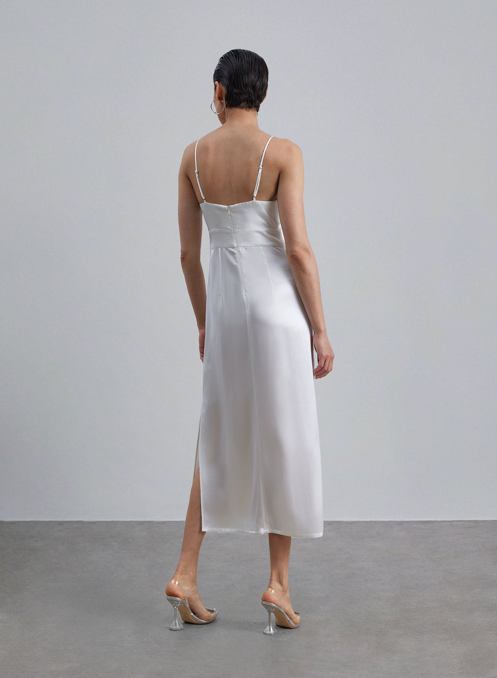 Twisted Knot Satin Slip Dress image 1