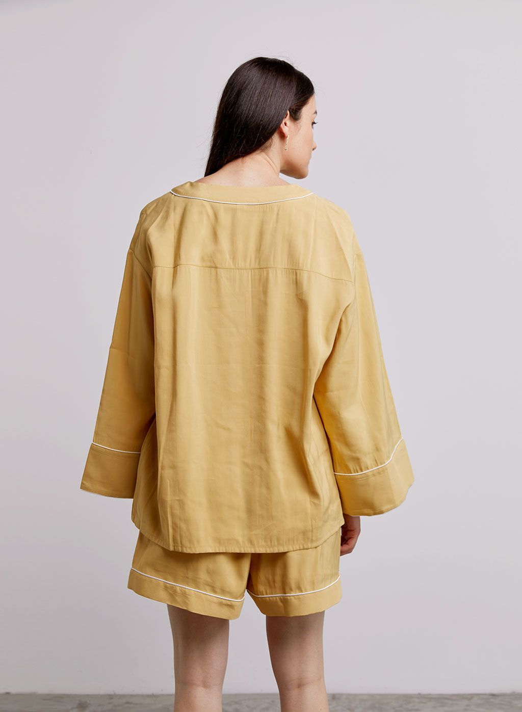Statement Collar Pajama Shirt image 1