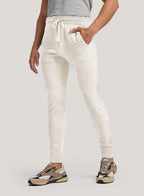 Tapered-Leg Drawstring Pure Wool Jogger - Ivory, S image