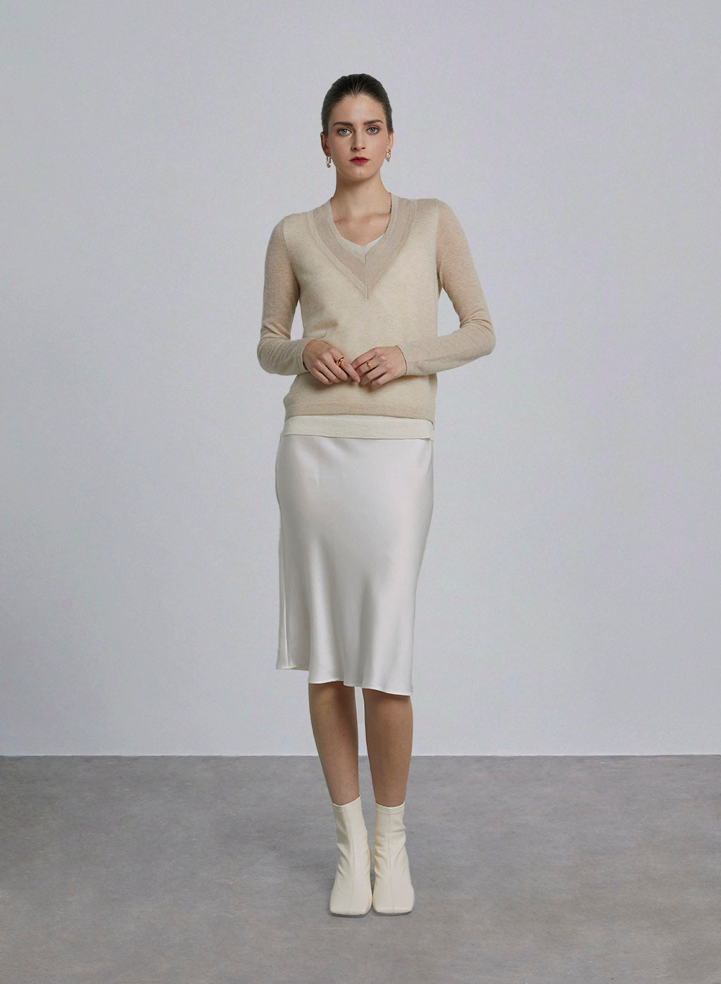 Ultra Light Layered Cashmere Top image 0