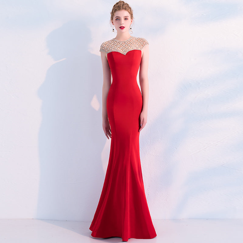 Fishtail Long Banquet Elegant Evening Dress image 4