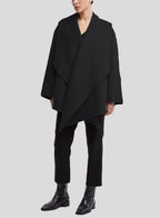Draped Short Wool Coat image 0