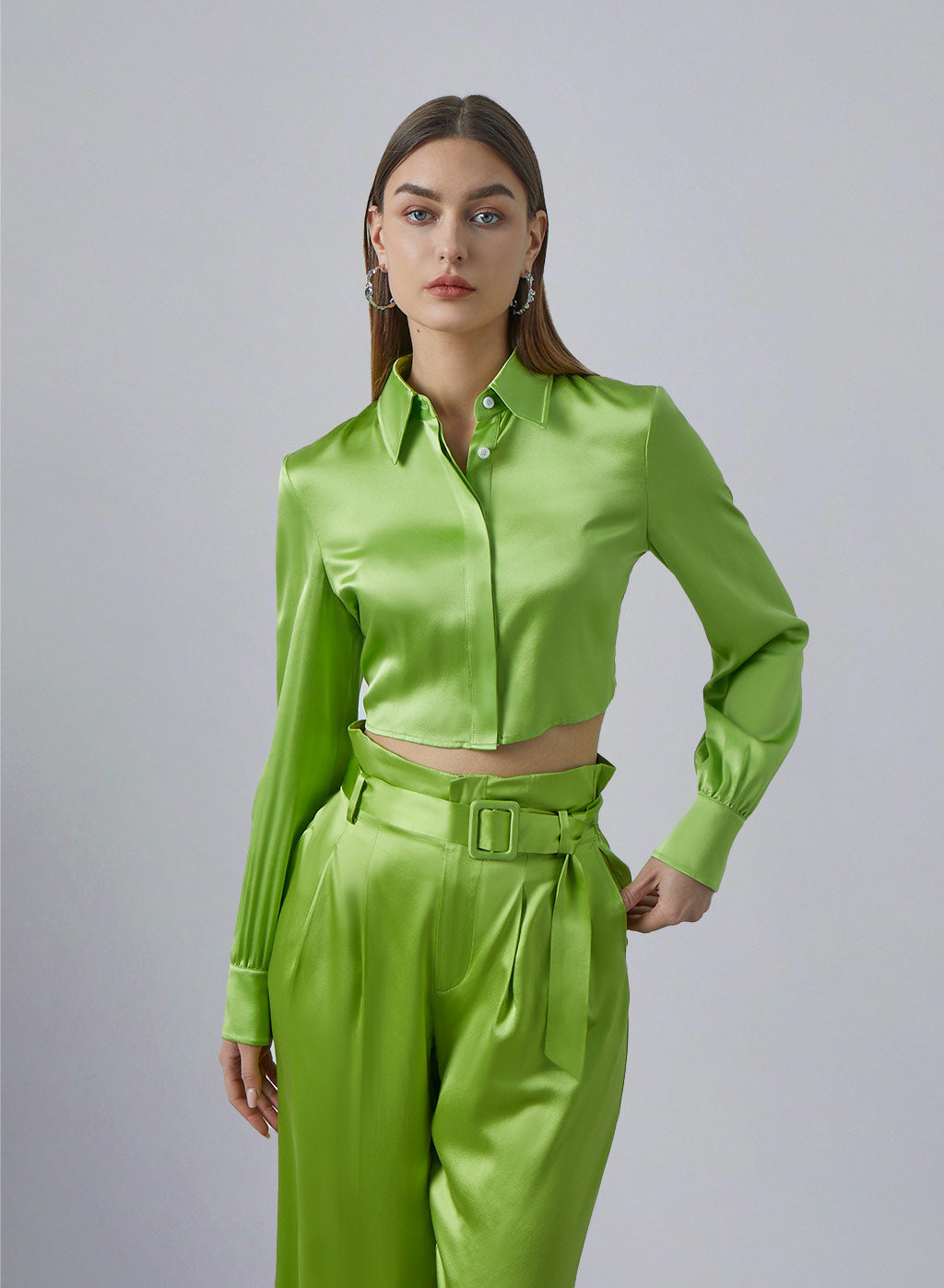 Tie-Back Silk Blouse image 0