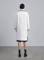Contrast Trim Side Slit Long Puffer image 1