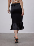 Mermaid Satin Midi Skirt image 1