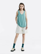Relaxed V-neck Camisole - Lake Blue, S image