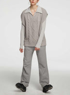 V-neck Cable-knit Vest image 1