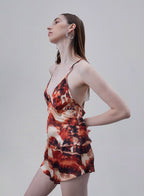 Printed Slip Silk Set image 2