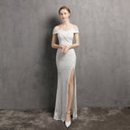Fairy Dream Celebrity Party Evening Dress - Silver, 2XL image