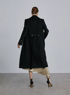 Back Vent Double Breasted Wool Coat image 1