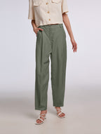 Tailored Full Length Pants - Sage, L image