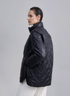 Light High Neck Zip-Up Puffer image 1