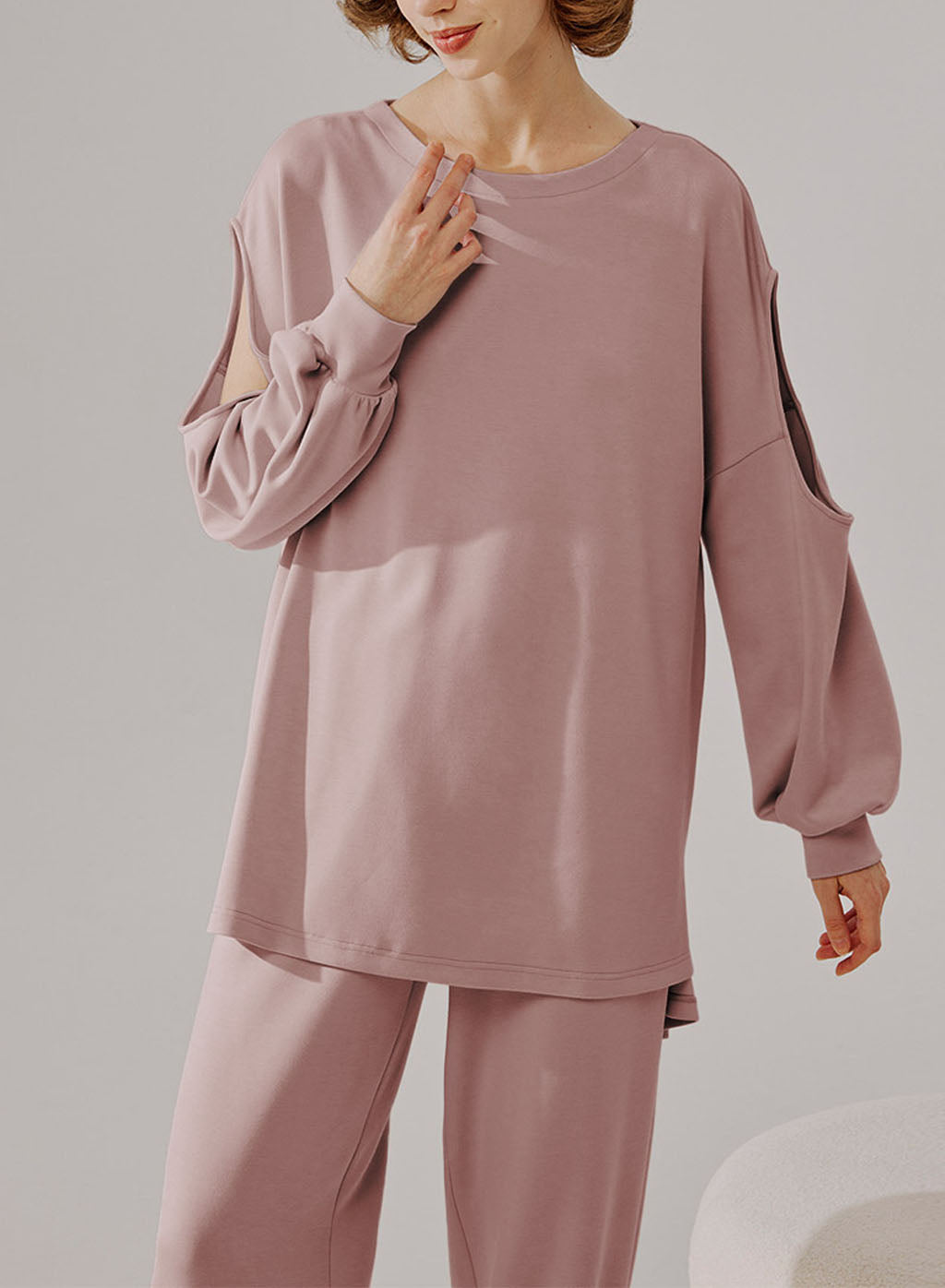 Cut Out Sleeve Sweatshirt image 0