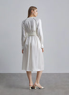 Wide Belt Silk Pajama Robe image 1