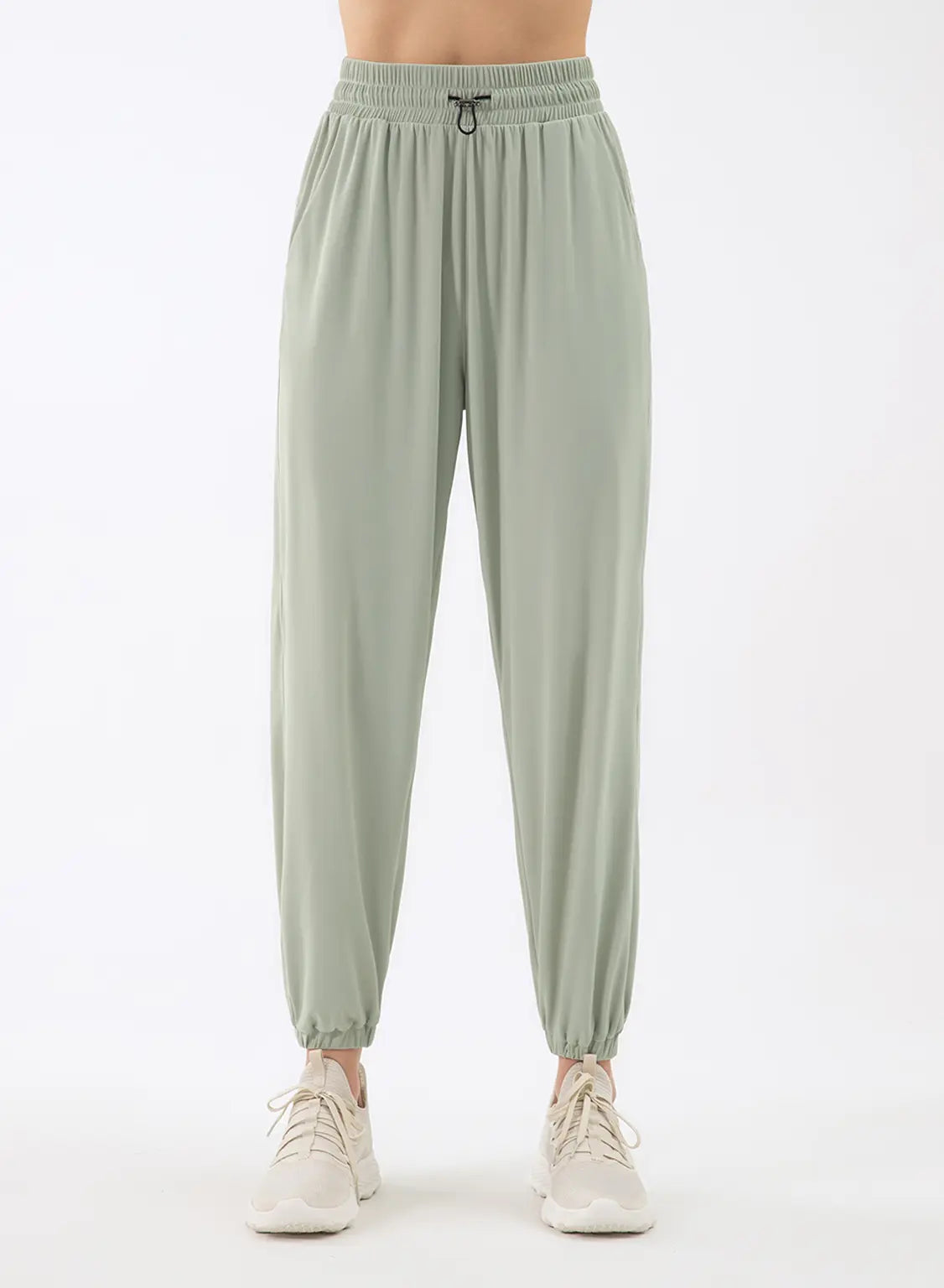 Breathable High-Rise Tapered Joggers - Celadon, S image