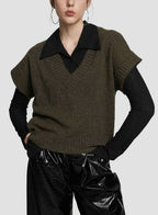Pullover Vest - Olive, L image