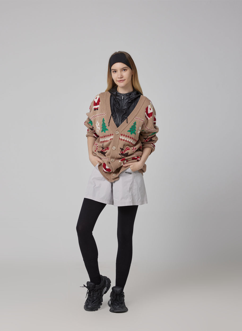 Santa Claus Print Cardigan image 2