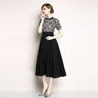 The same high-end lace short sleeve image 1