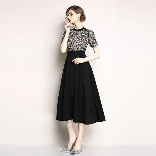 The same high-end lace short sleeve image 1