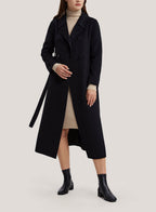 Belted Double-Breasted Pure Cashmere Coat image 0
