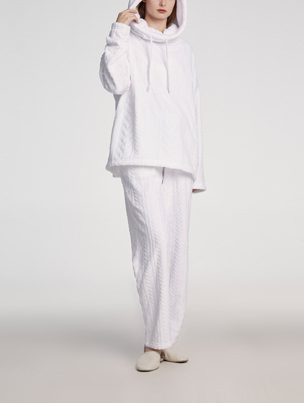 Sporty Drawstring Pajama Set