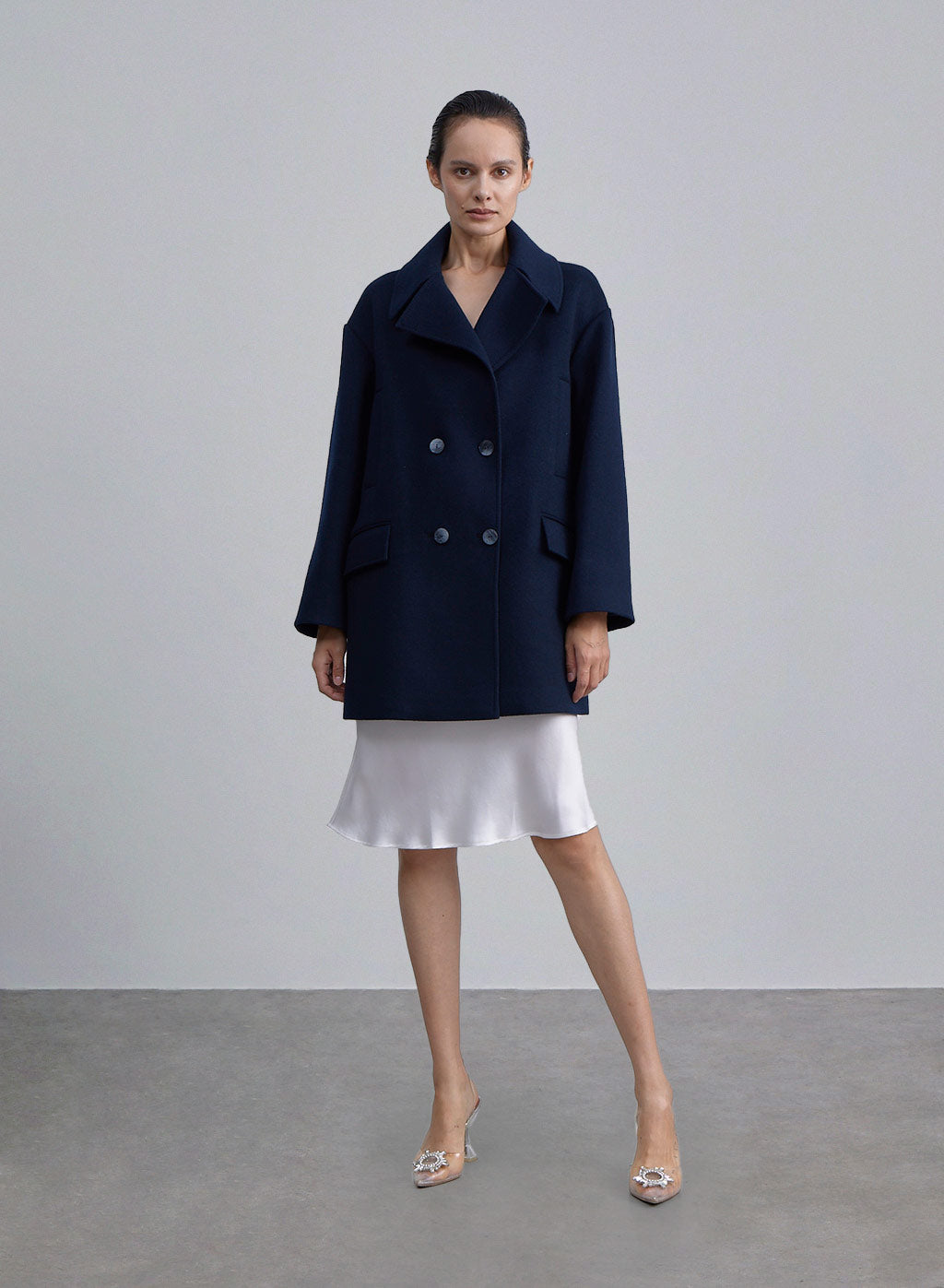 Double Breasted Mid Cashmere-Wool Coat image 0