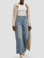 Long Polo-collar Cardigan - Ecru White, L image