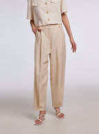 Tailored Full Length Pants - Linen, M image