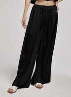 Elastic Waist Wide Leg Pants