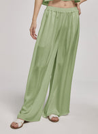 Elastic Waist Wide Leg Pants