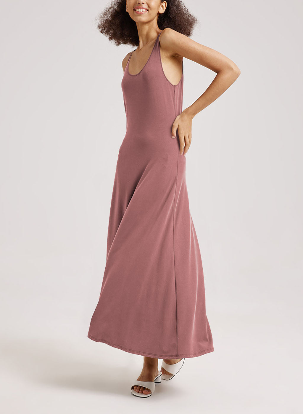 Refresh Maxi Tank Dress - Powder Pink, L image