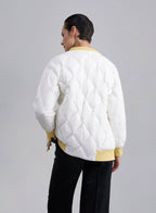 Colorblock Quilted Down Jacket image 1