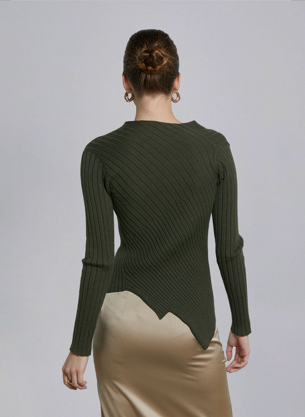 Asymmetric Seam Detail Sweater image 1