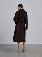 Napoleon Lapel Double-Faced Belted Coat image 1