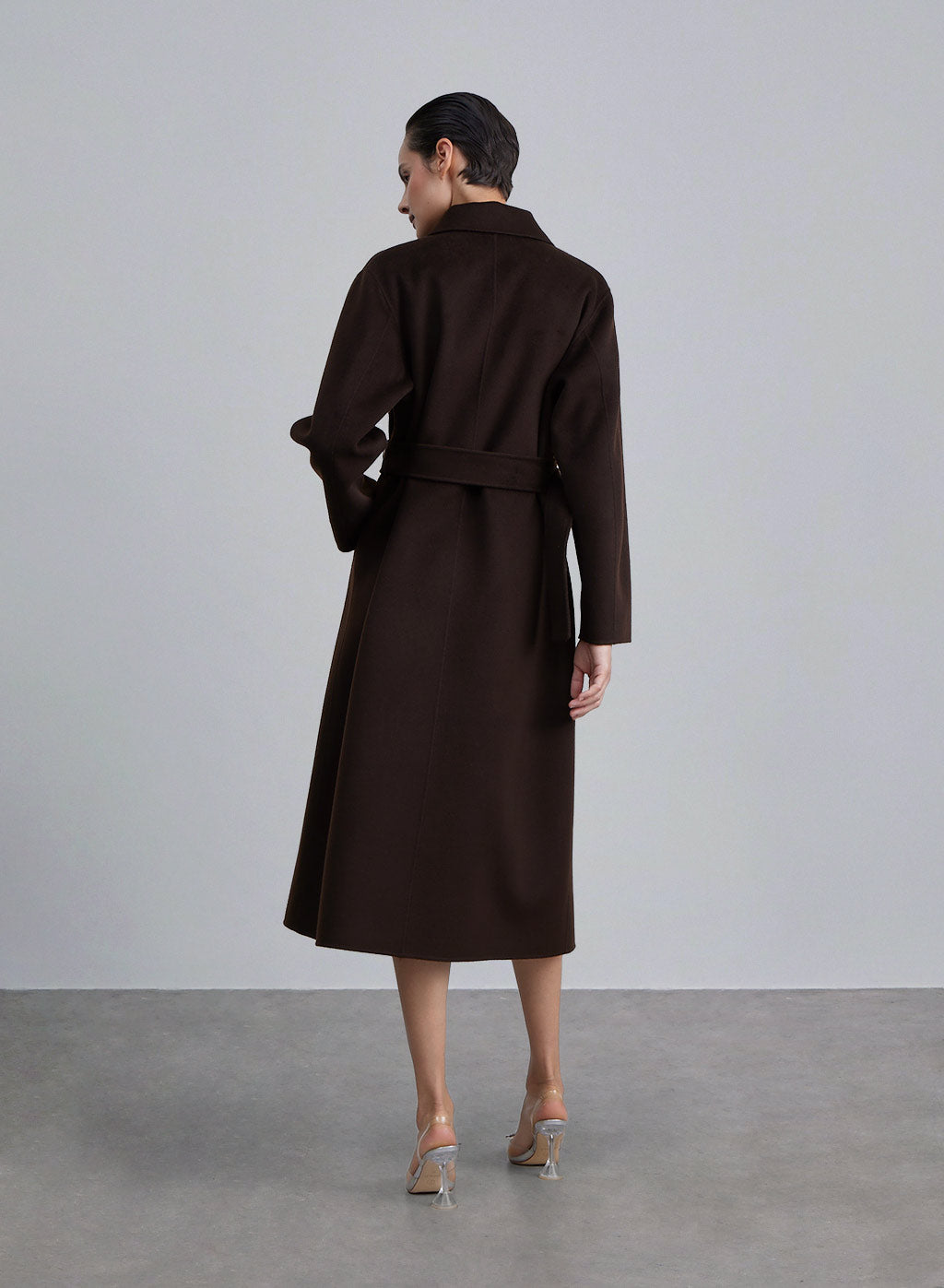 Napoleon Lapel Double-Faced Belted Coat image 1