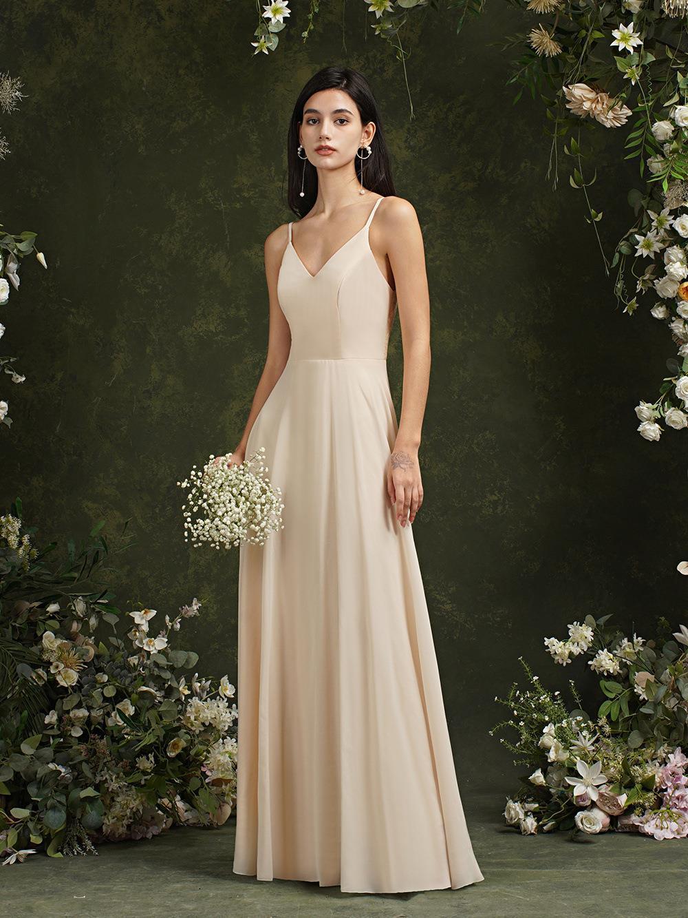 Spring New Banquet Stage Party European And American Deep V Dress image 2