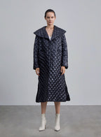 Ultralight Side Slit Down Coat - Black, S image
