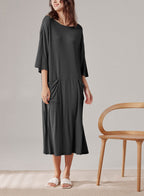 Side Pocket Midi Dress image 0