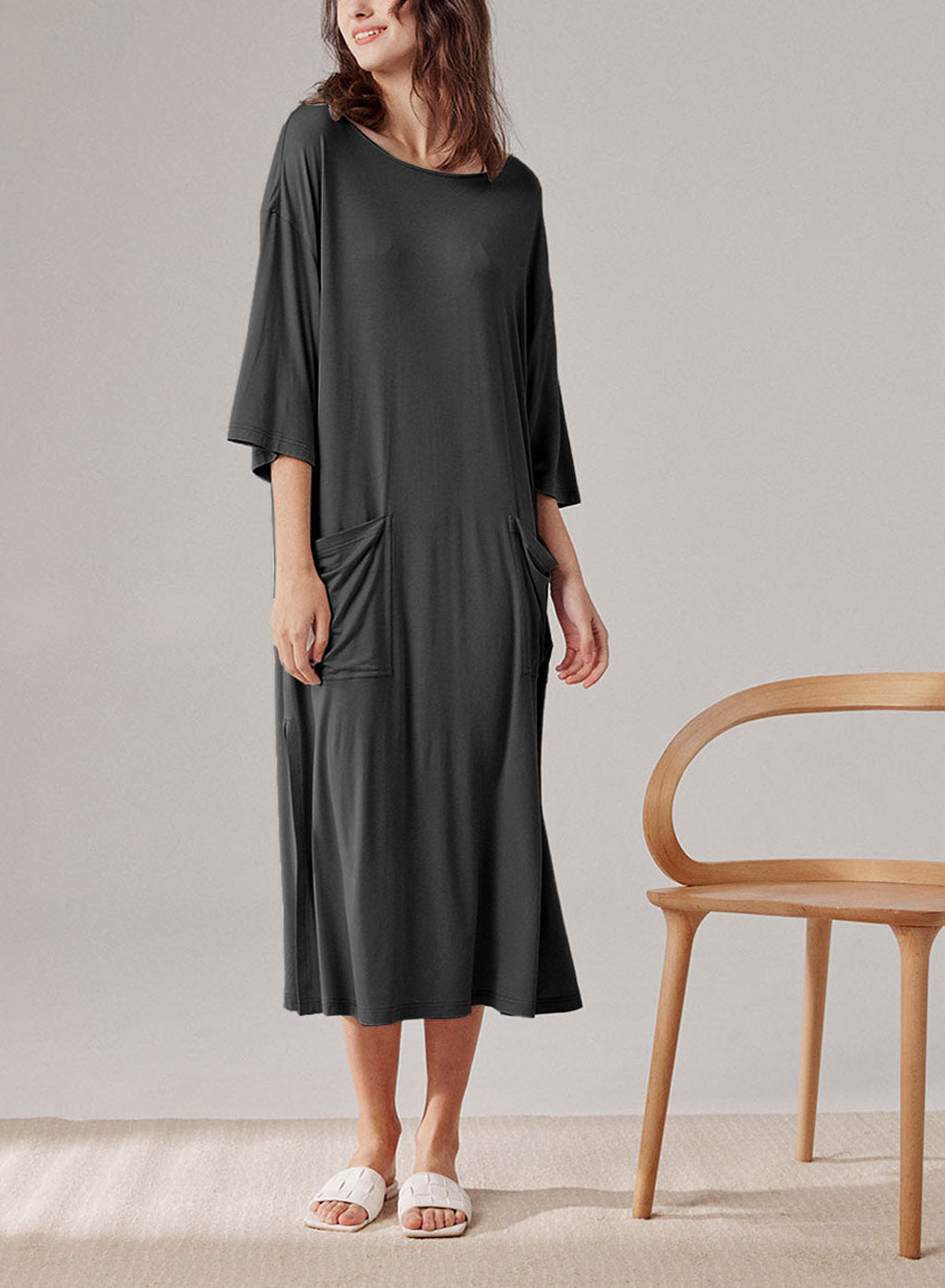 Side Pocket Midi Dress image 0