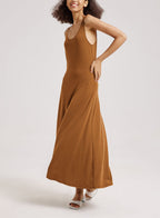 Refresh Maxi Tank Dress - Gingerbread, M image