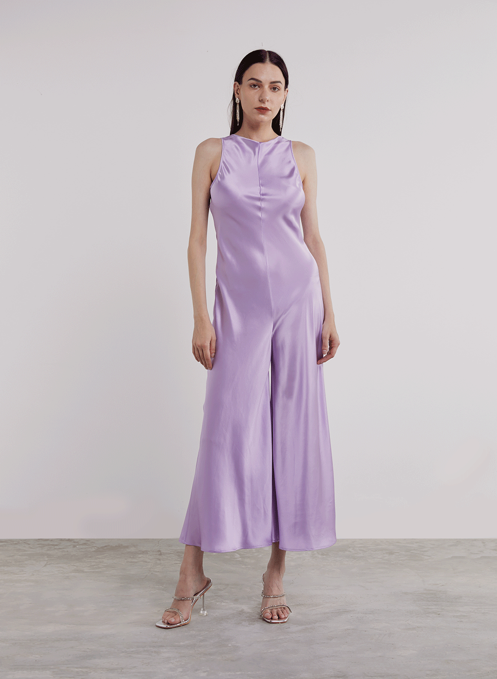 Crossed Back Silk Jumpsuit image 0