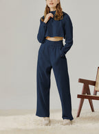 Half Zip Top Leisure Set - Blue Rock, S image
