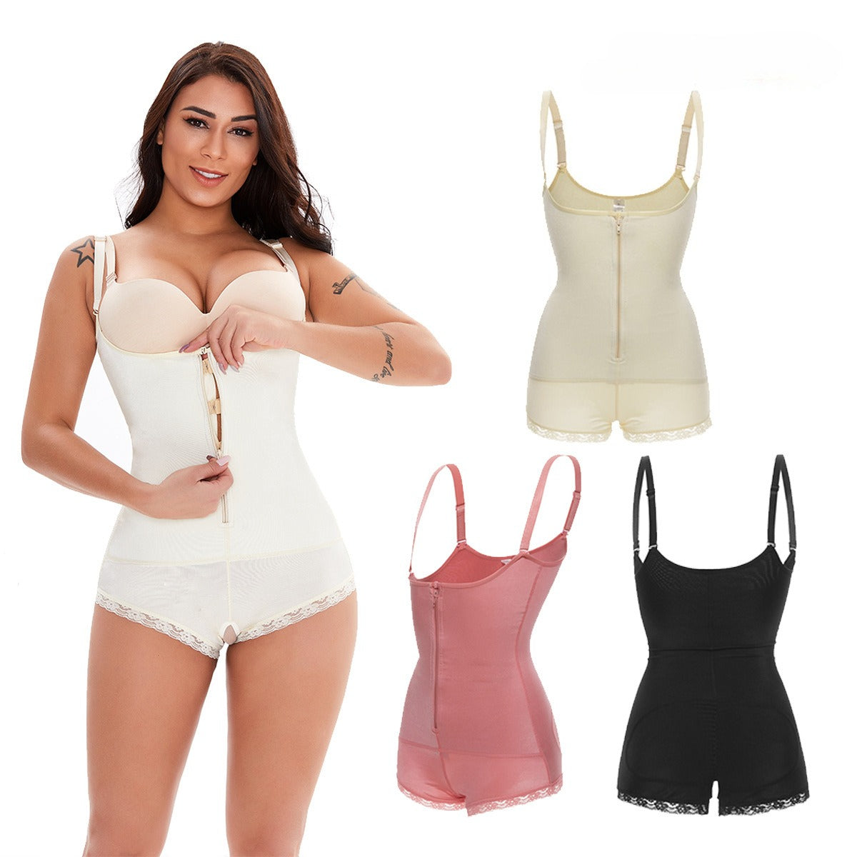 Shapewear Suspender Lace Leggings