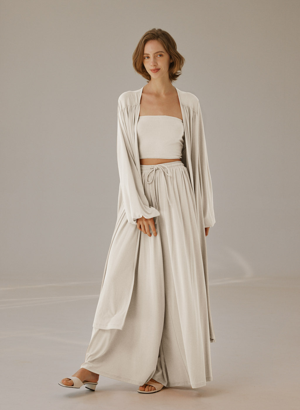 NAP Flowy Open-Front Cardigan