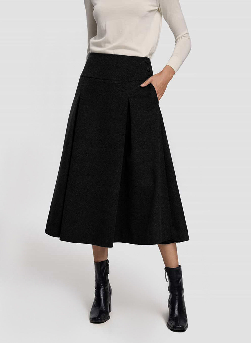 Full-Circle Cashmere Skirt
