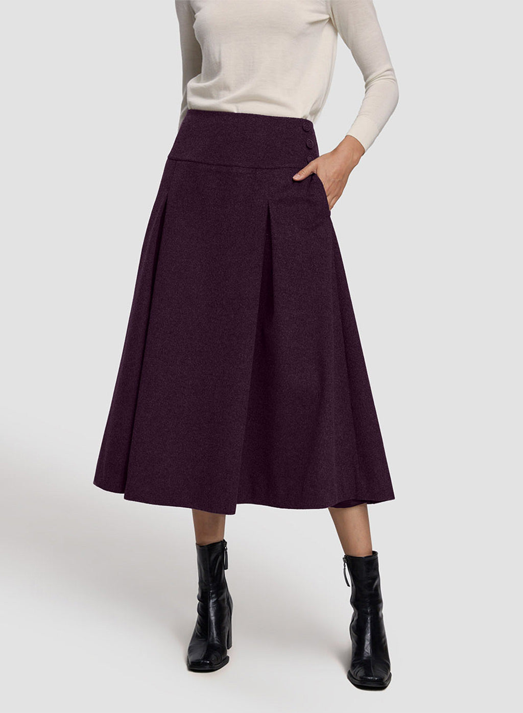 Full-Circle Cashmere Skirt