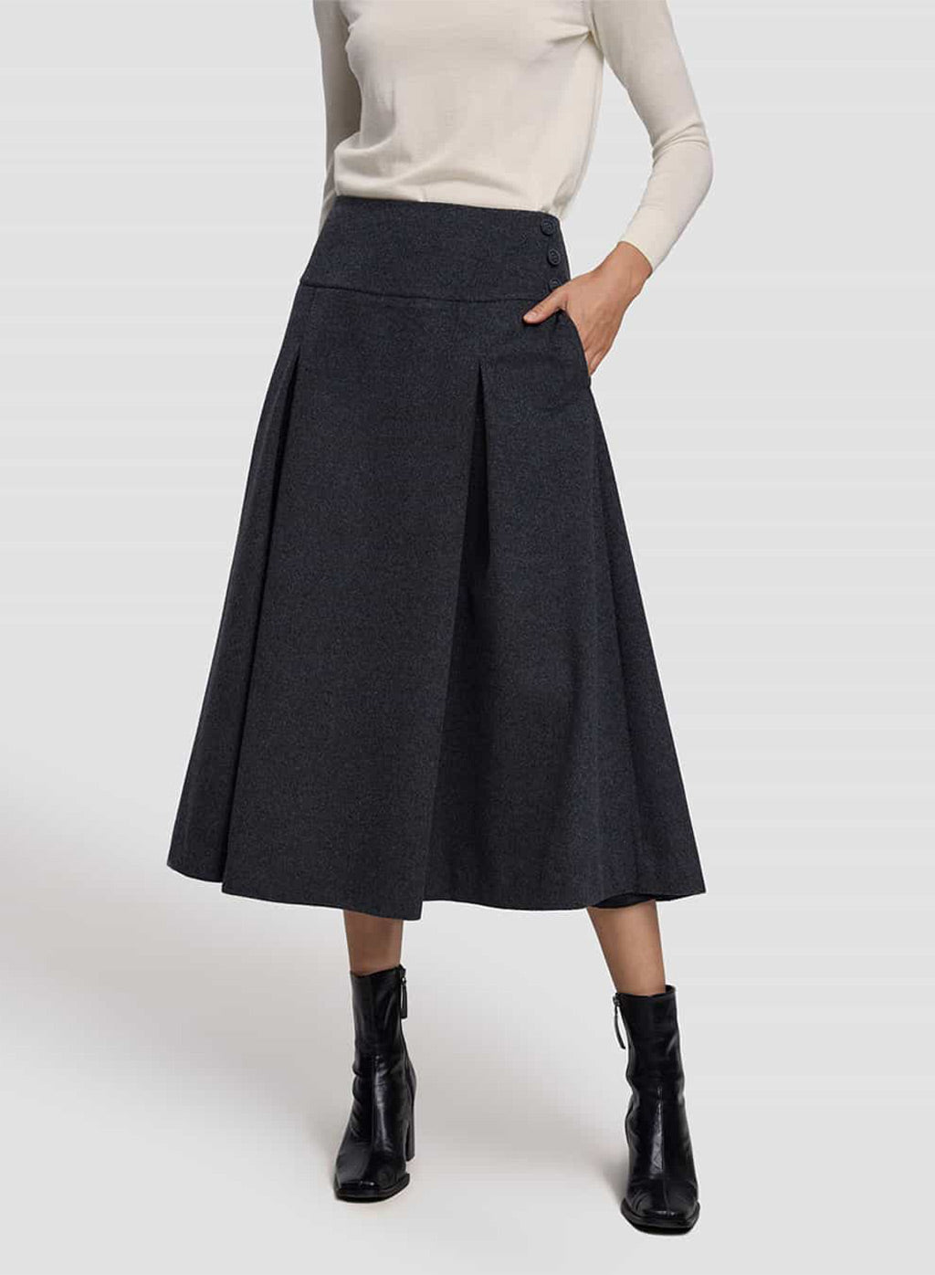 Full-Circle Cashmere Skirt