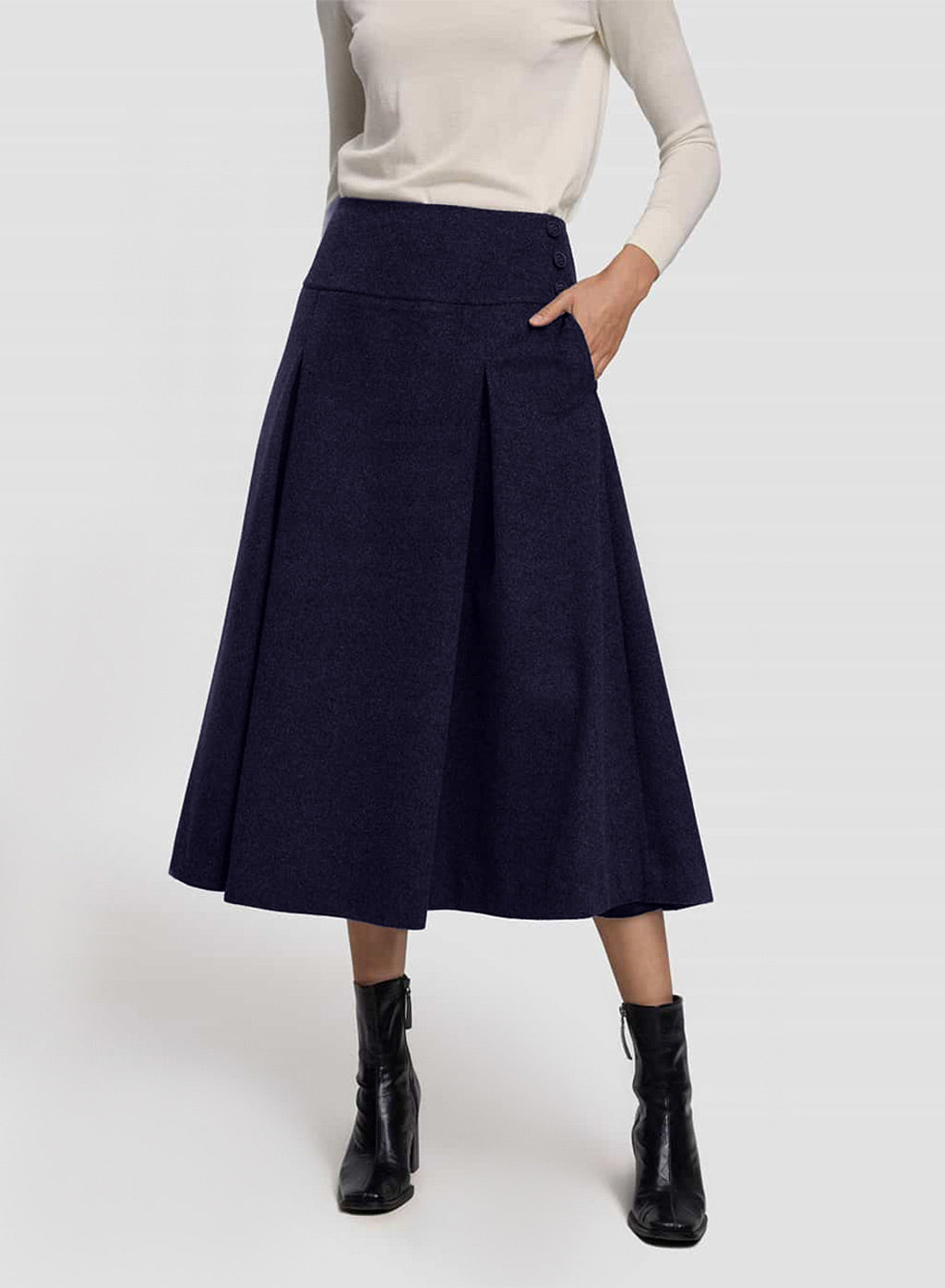 Full-Circle Cashmere Skirt
