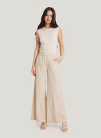 GH Wide-Leg Wool-Blend Pants